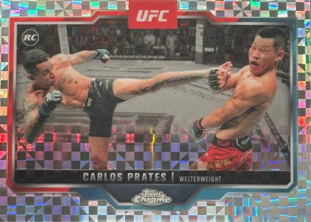 Carlos Prates 2025 Topps Chrome UFC Base #40 X-Fractor