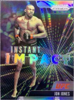 Jon Jones 2021 Panini Prizm UFC Instant Impact #5 Silver