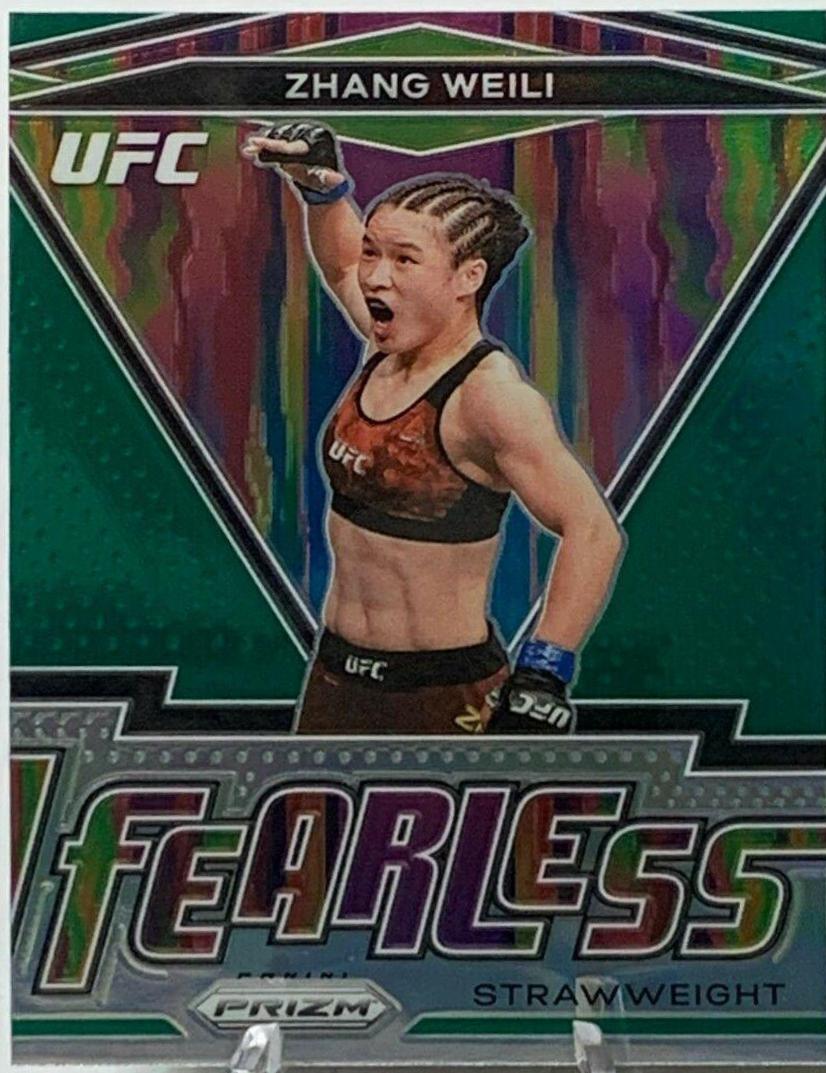 Zhang Weili 2021 Panini Prizm UFC Fearless #20 Green