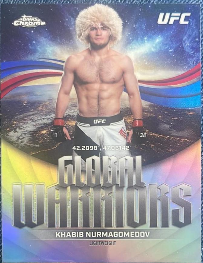 Khabib Nurmagomedov 2026 Topps Chrome UFC Global Warriors #GW-19 Refractor