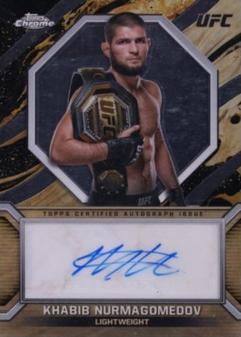 Khabib Nurmagomedov 2024 Topps Chrome UFC Marks of Champions #MOC-KNU Superfractor