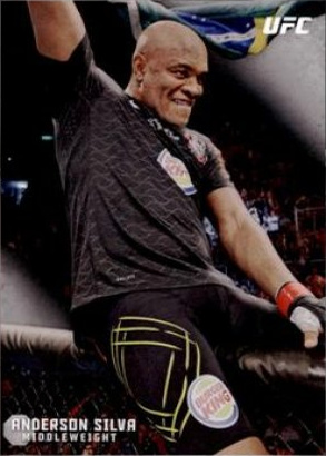 Anderson Silva 2015 Topps UFC Knockout Base #9 Red