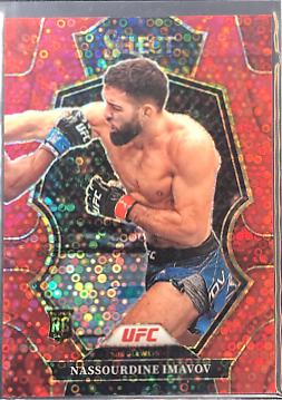 Nassourdine Imavov 2023 Panini Select UFC Octagonside #235 Red Disco