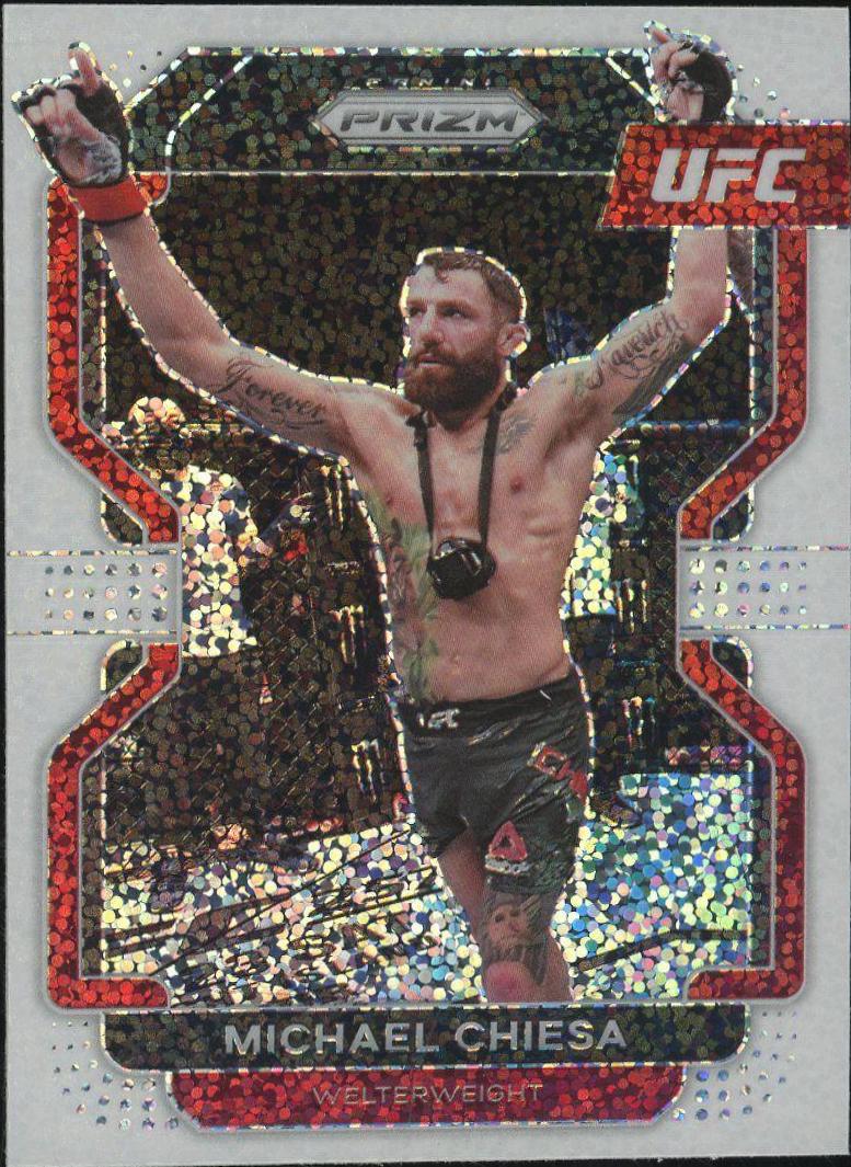 Michael Chiesa 2022 Panini Prizm UFC Base #110 White Sparkle