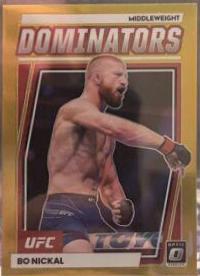 Bo Nickal 2023 Panini Donruss Optic UFC Dominators #25 Gold