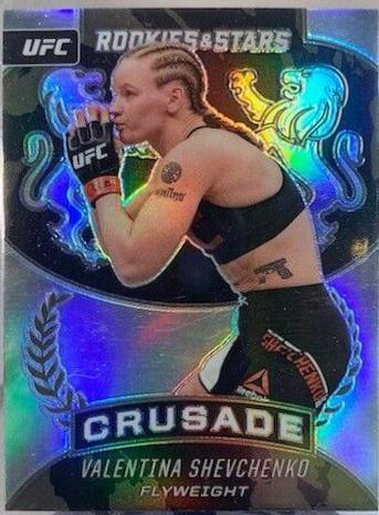 Valentina Shevchenko 2021 Panini Chronicles UFC Base Crusade #239 Silver