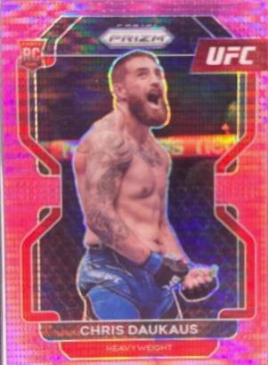 Chris Daukaus 2022 Panini Prizm UFC Base #199 Pink Pulsar