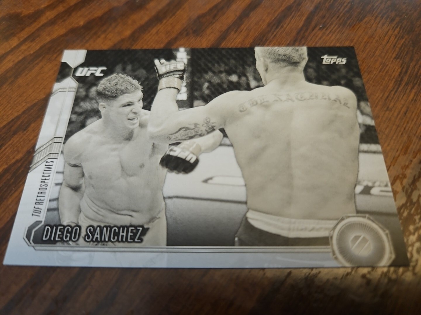 Diego Sanchez 2015 Topps UFC Chronicles Base #22 Black and White