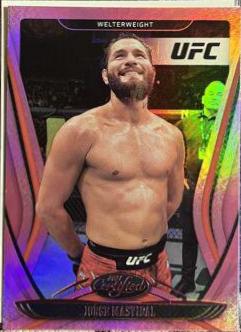 Jorge Masvidal 2021 Panini Chronicles UFC Base Certified #138 Pink