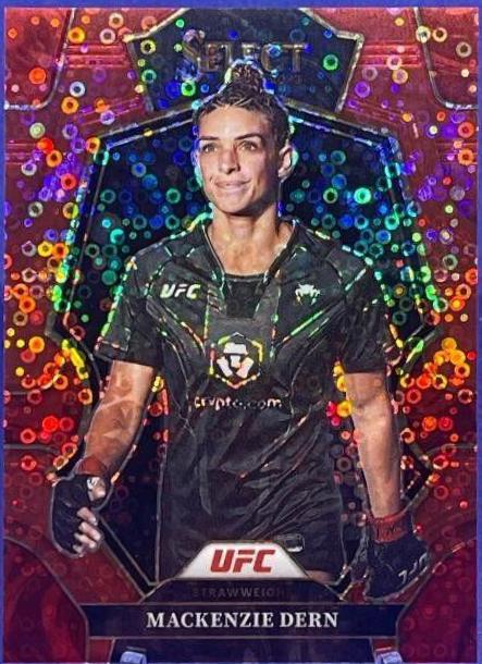 Mackenzie Dern 2023 Panini Select UFC Premier Level #146 Red Disco