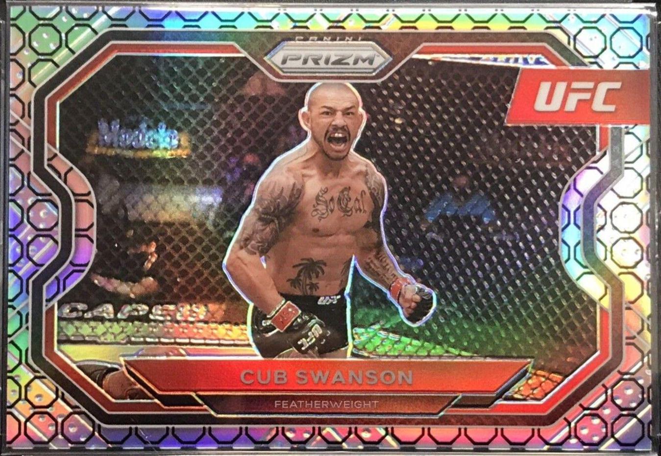 Cub Swanson 2021 Panini Prizm UFC Base #136 Octagon