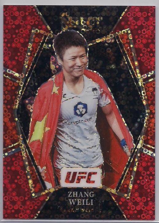 Zhang Weili 2022 Panini Select UFC Premier Level #105 Red Disco