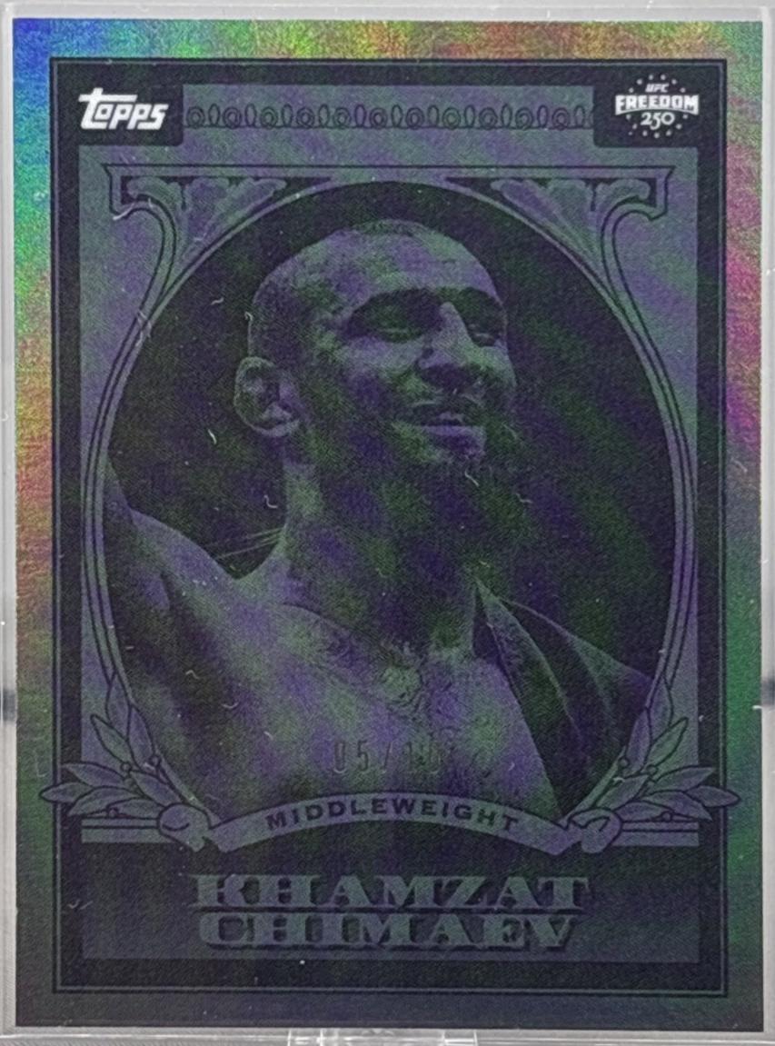 Khamzat Chimaev 2026 Topps UFC Freedom 250 UFC Dollar #UD-13 Black