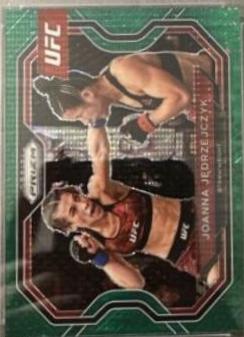 Joanna Jędrzejczyk 2021 Panini Prizm UFC Base #180 Green Pulsar