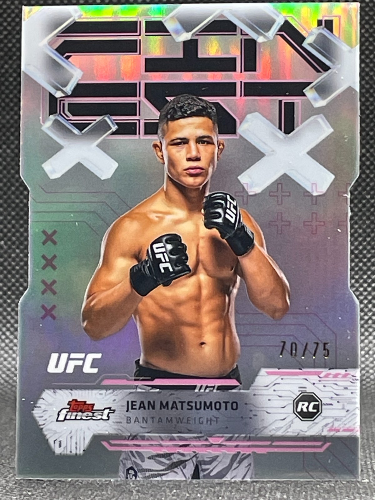 Jean Matsumoto 2025 Topps Finest UFC Base Common #44 Die-Cut Refractor