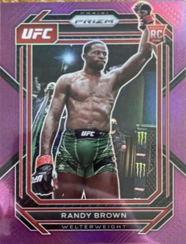Randy Brown 2023 Panini Prizm UFC Base #106 Purple