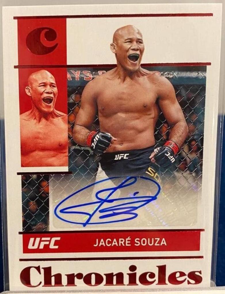 Ronaldo Souza 2022 Panini Chronicles UFC Chronicles Signatures #4 Red