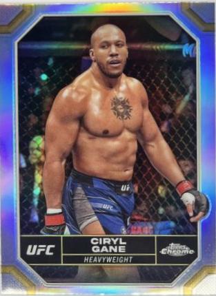 Ciryl Gane 2024 Topps Chrome UFC Base #47 Refractor