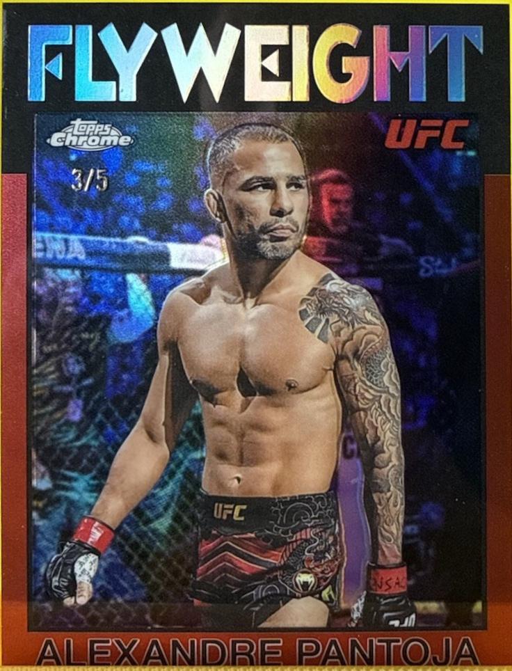Alexandre Pantoja 2026 Topps Chrome UFC 1986 Topps #86-3 Red Refractor