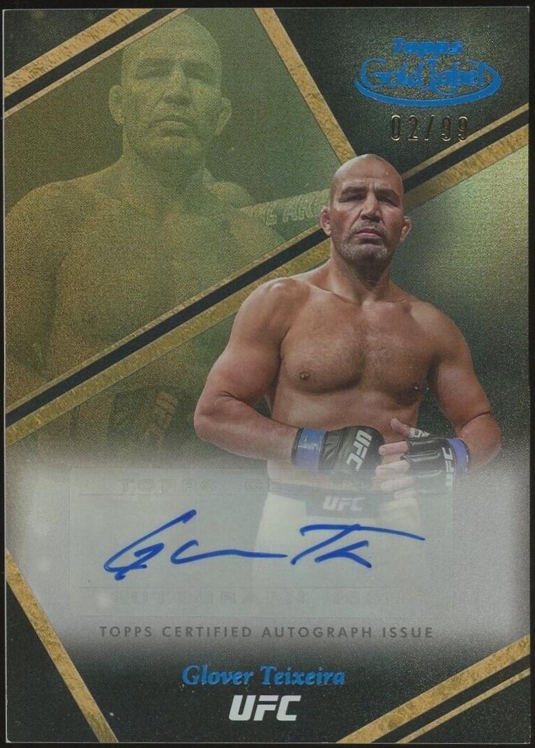 Glover Teixeira 2024 Topps Gold Label UFC Auric Autographs #AUA-GTA Blue