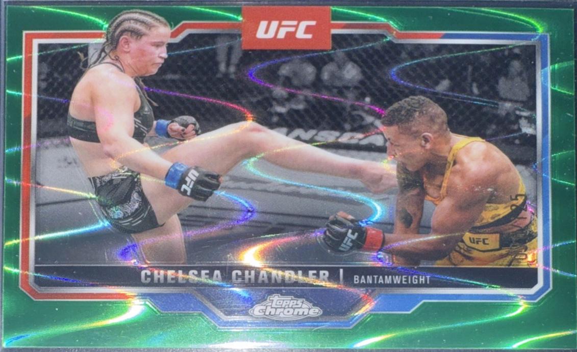 Chelsea Chandler 2025 Topps Chrome UFC Base #79 Green Refractor