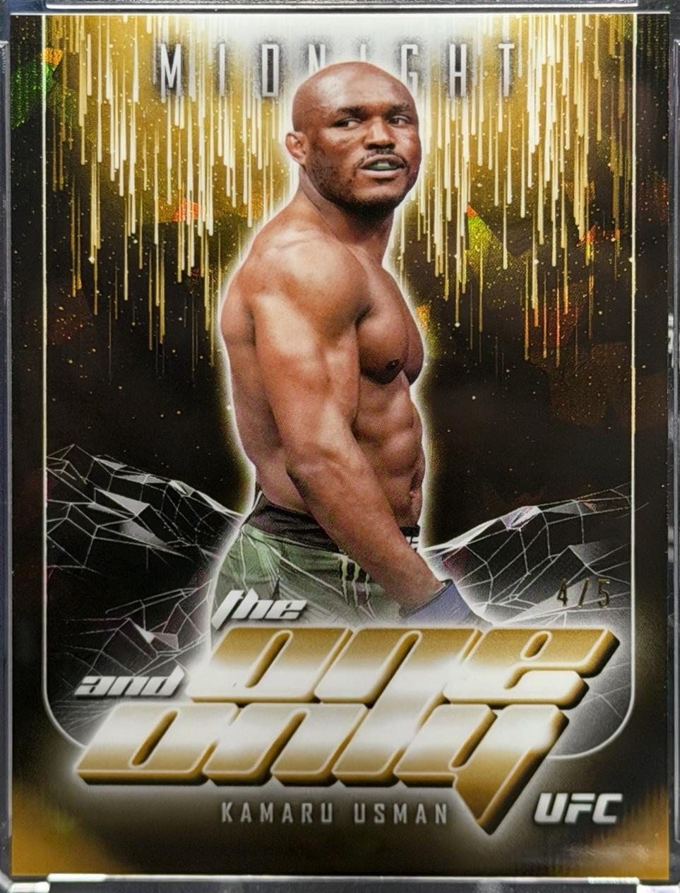 Kamaru Usman 2024 Topps Midnight UFC The One and Only #TO-4 Daybreak