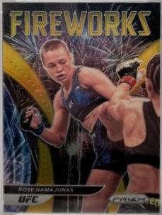 Rose Namajunas 2022 Panini Prizm UFC Fireworks #6 Gold