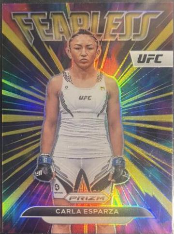 Carla Esparza 2023 Panini Prizm UFC Fearless #18 Gold