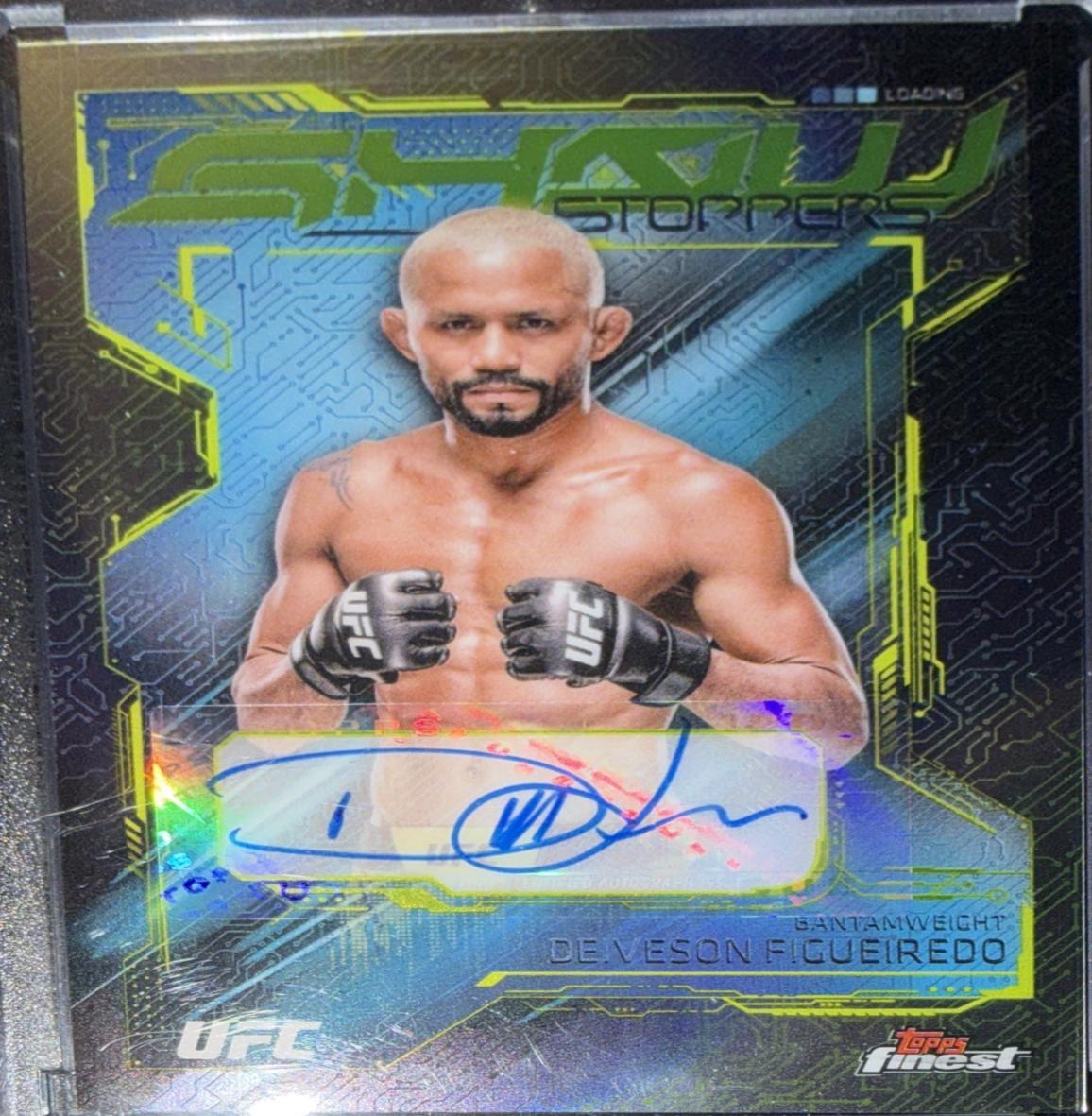 Deiveson Figueiredo 2025 Topps Finest UFC Showstopper Autographs #SSA-DF Refractor
