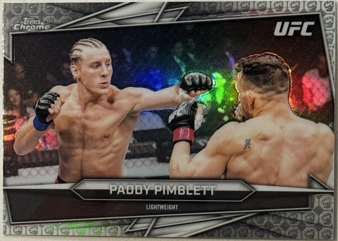 Paddy Pimblett 2026 Topps Chrome UFC Base #23 UFC Glove Refractor