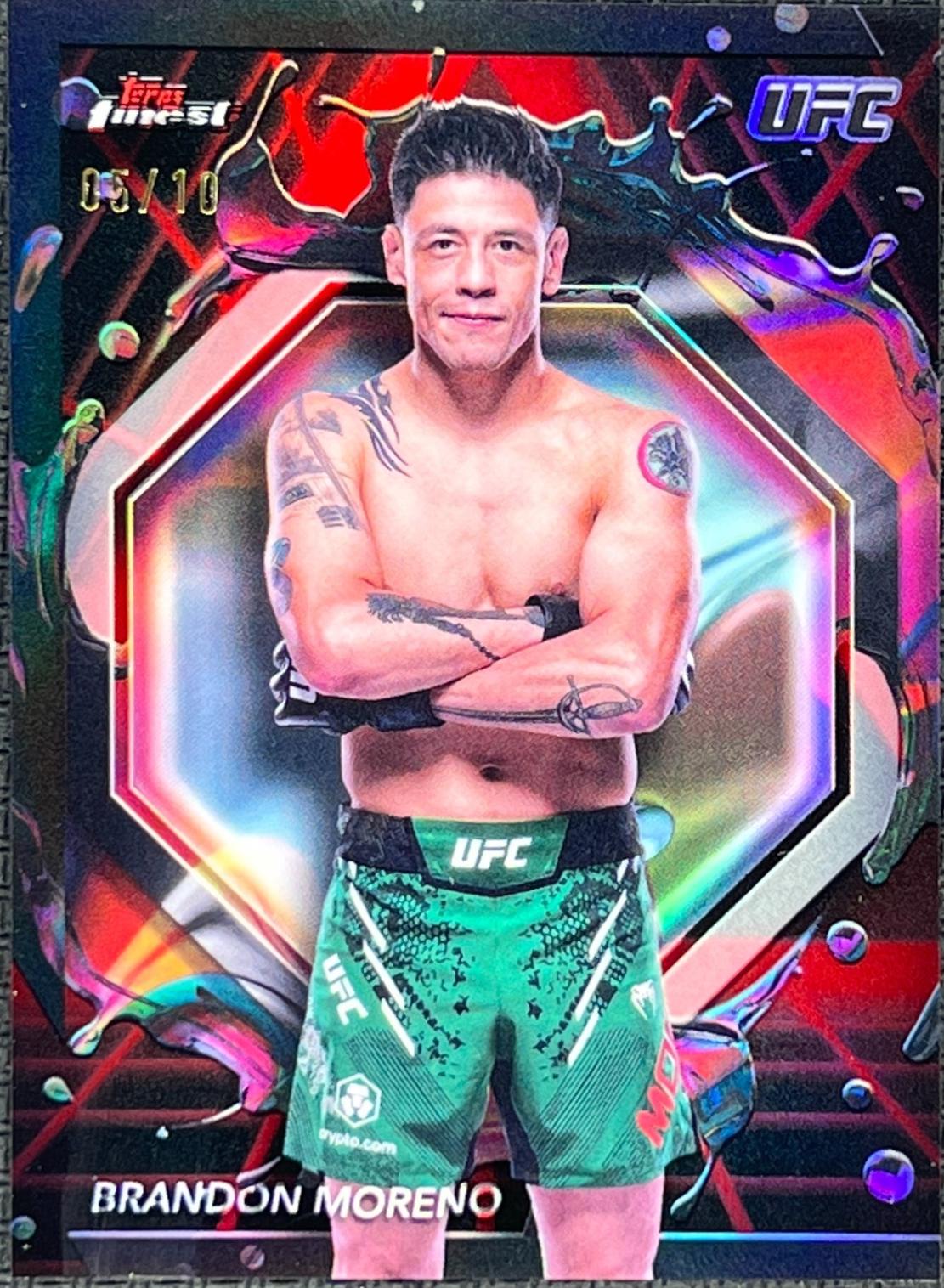 Brandon Moreno 2024 Topps Finest UFC Base Rare #255 Refractor