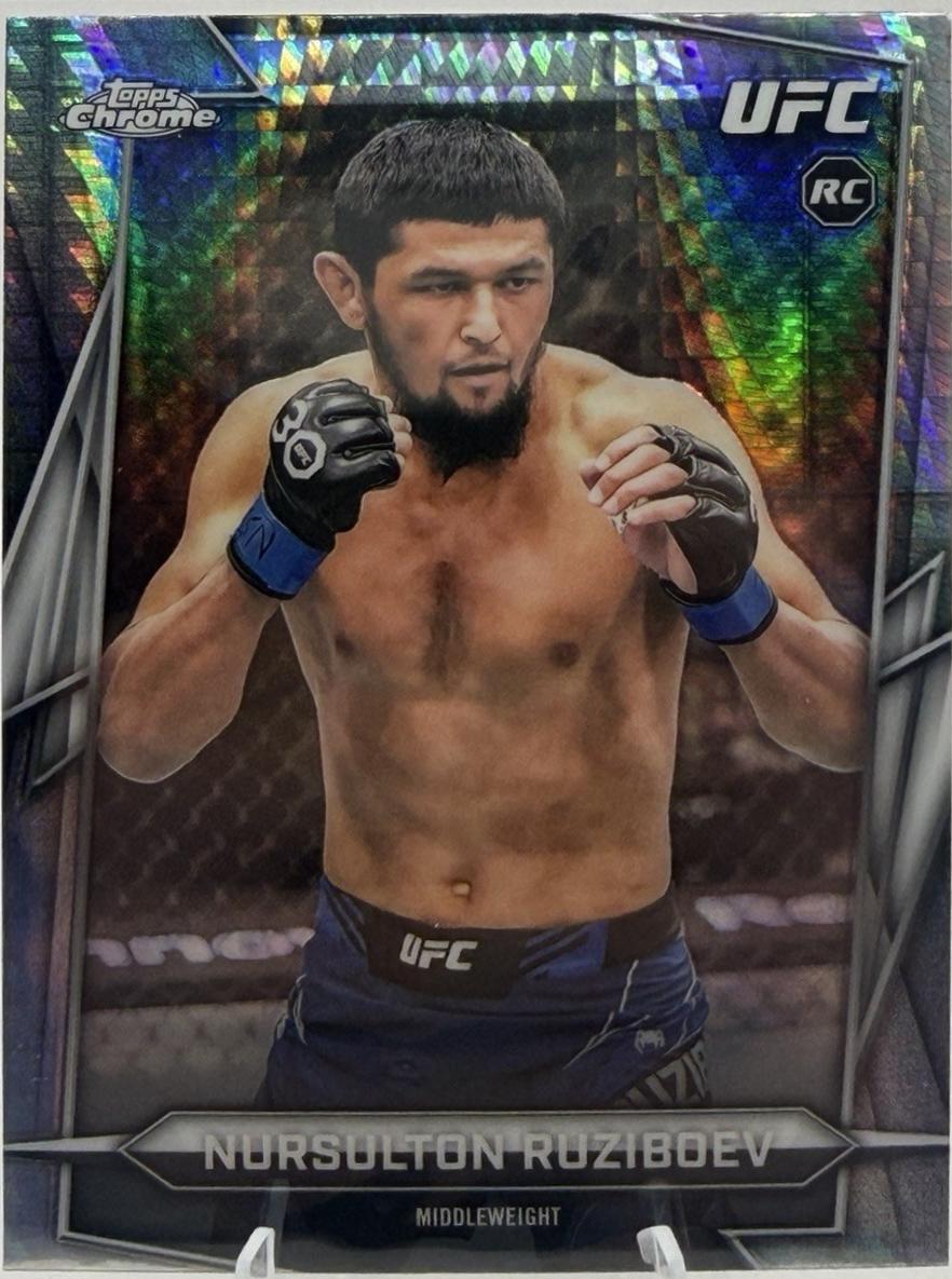 Nursulton Ruziboev 2026 Topps Chrome UFC Base #74 Prism Refractor