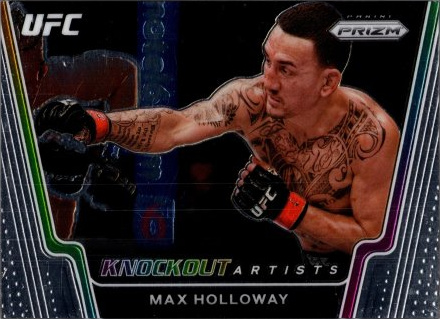 Max Holloway 2021 Panini Prizm UFC Knockout Artists #12 Black