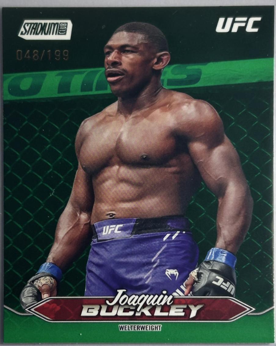 Joaquin Buckley 2025 Topps Stadium Club UFC Base #121 Green