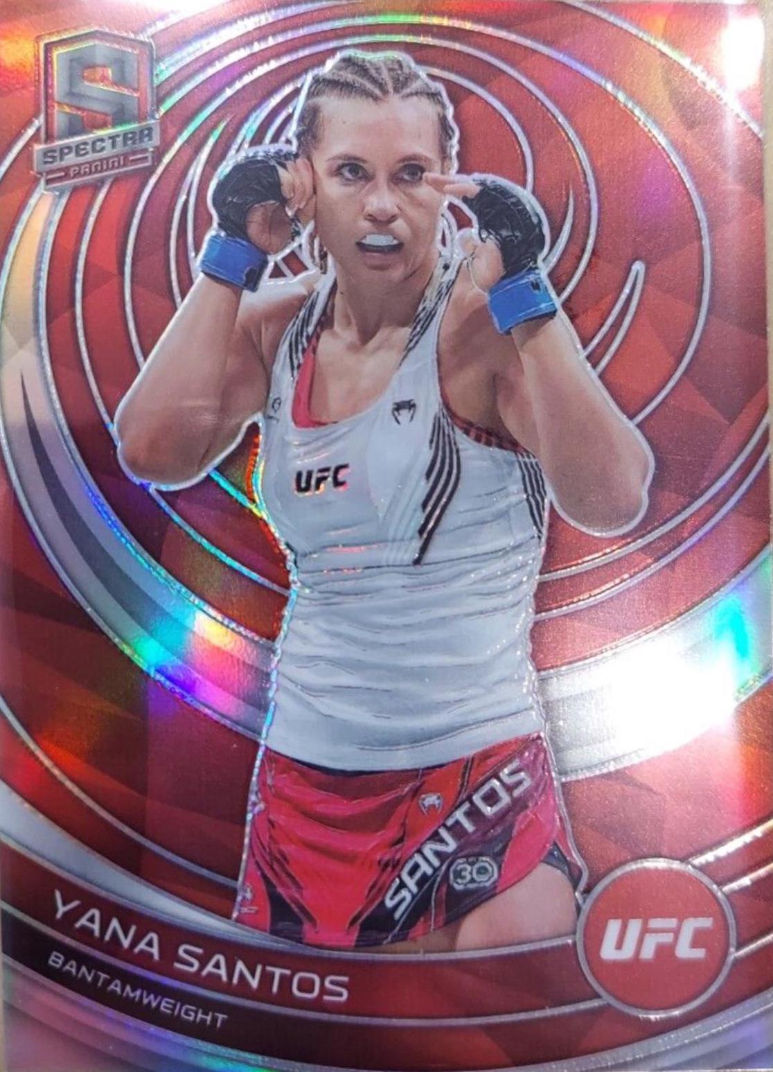 Yana Santos 2023 Panini Chronicles UFC Base Spectra #395 Red