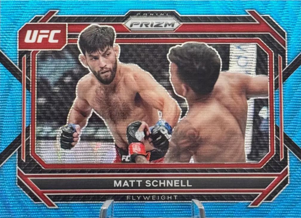 Matt Schnell 2023 Panini Prizm UFC Base #57 Blue Wave