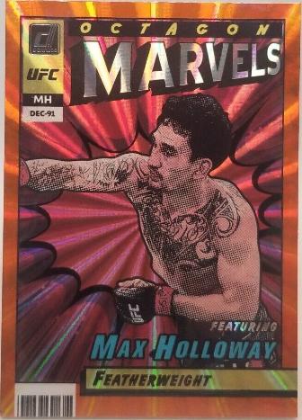 Max Holloway 2022 Panini Donruss UFC Octagon Marvels #20 Orange