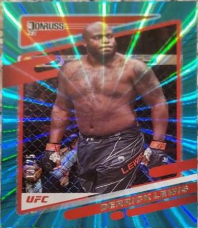 Derrick Lewis 2022 Panini Donruss UFC Base #87 Teal