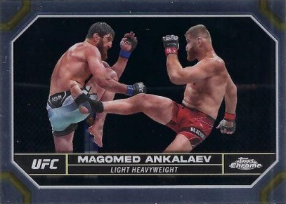 Magomed Ankalaev 2024 Topps Chrome UFC Base #118 Green Refractor
