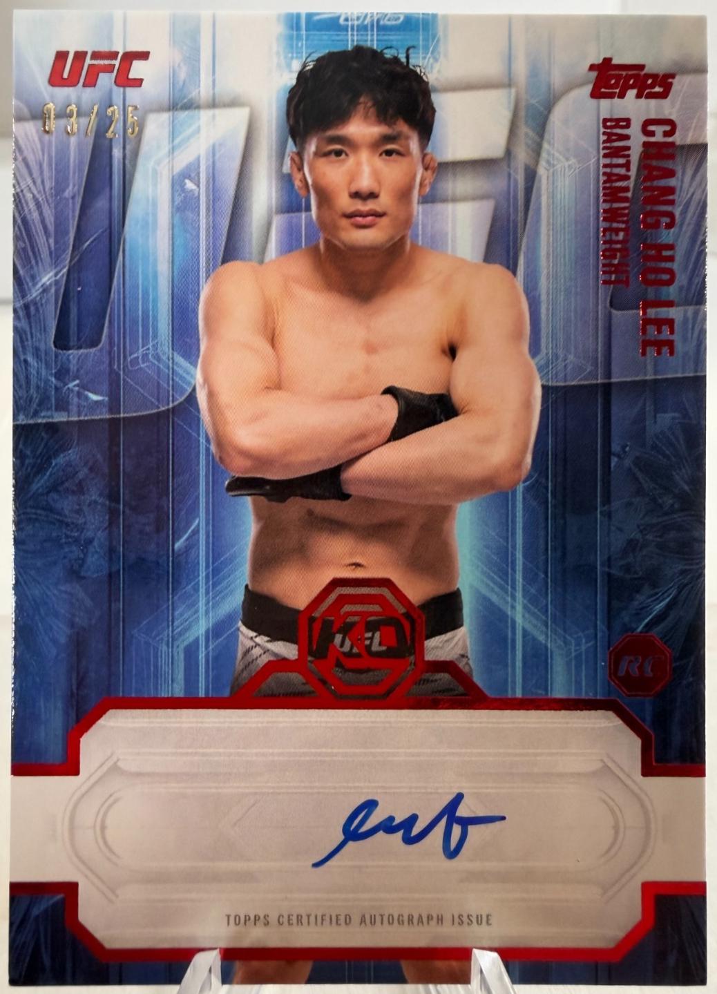 Chang Ho Lee 2026 Topps Knockout UFC Knockout Autographs #KOA-CHL Gold