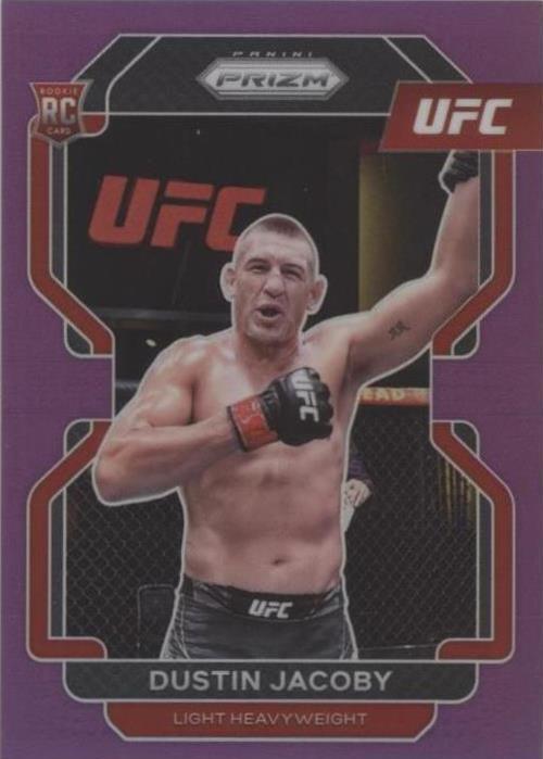 Dustin Jacoby 2022 Panini Prizm UFC Base #123 Purple