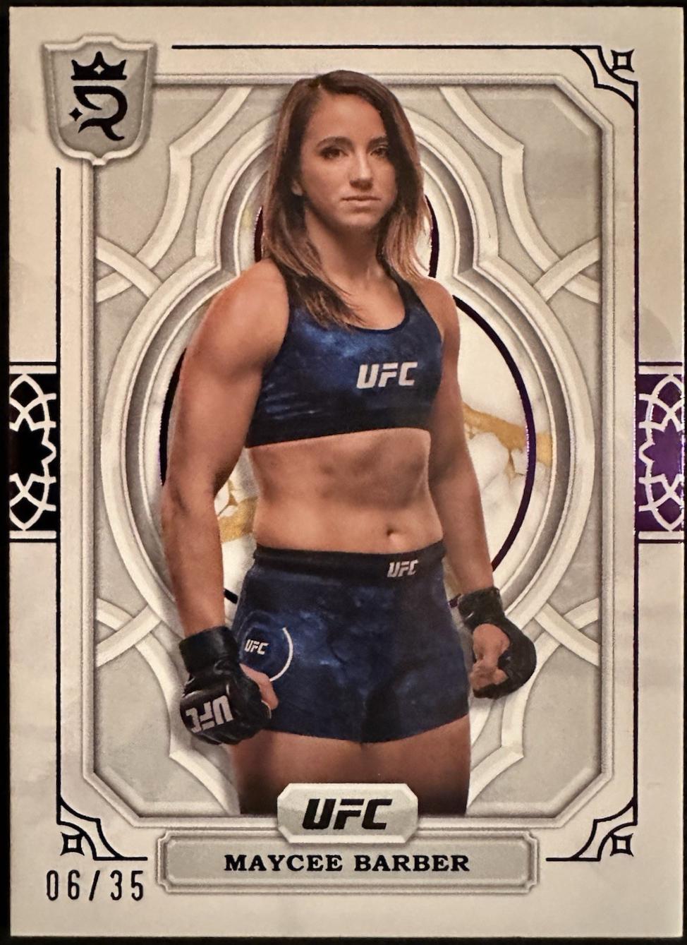 Maycee Barber 2024 Topps Royalty UFC Base #22 Purple