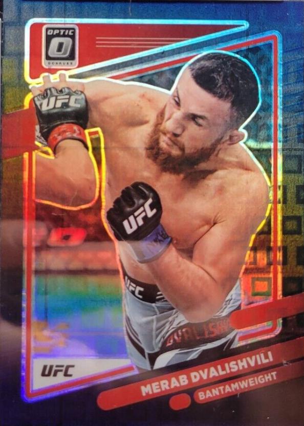 Merab Dvalishvili 2022 Panini Donruss Optic UFC Base #85 Black Pandora