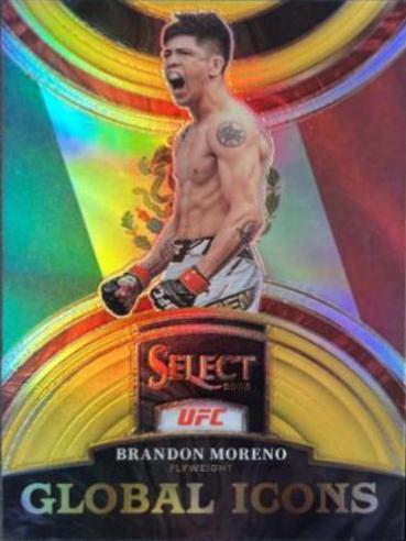 Brandon Moreno 2023 Panini Select UFC Global Icons #18 Gold