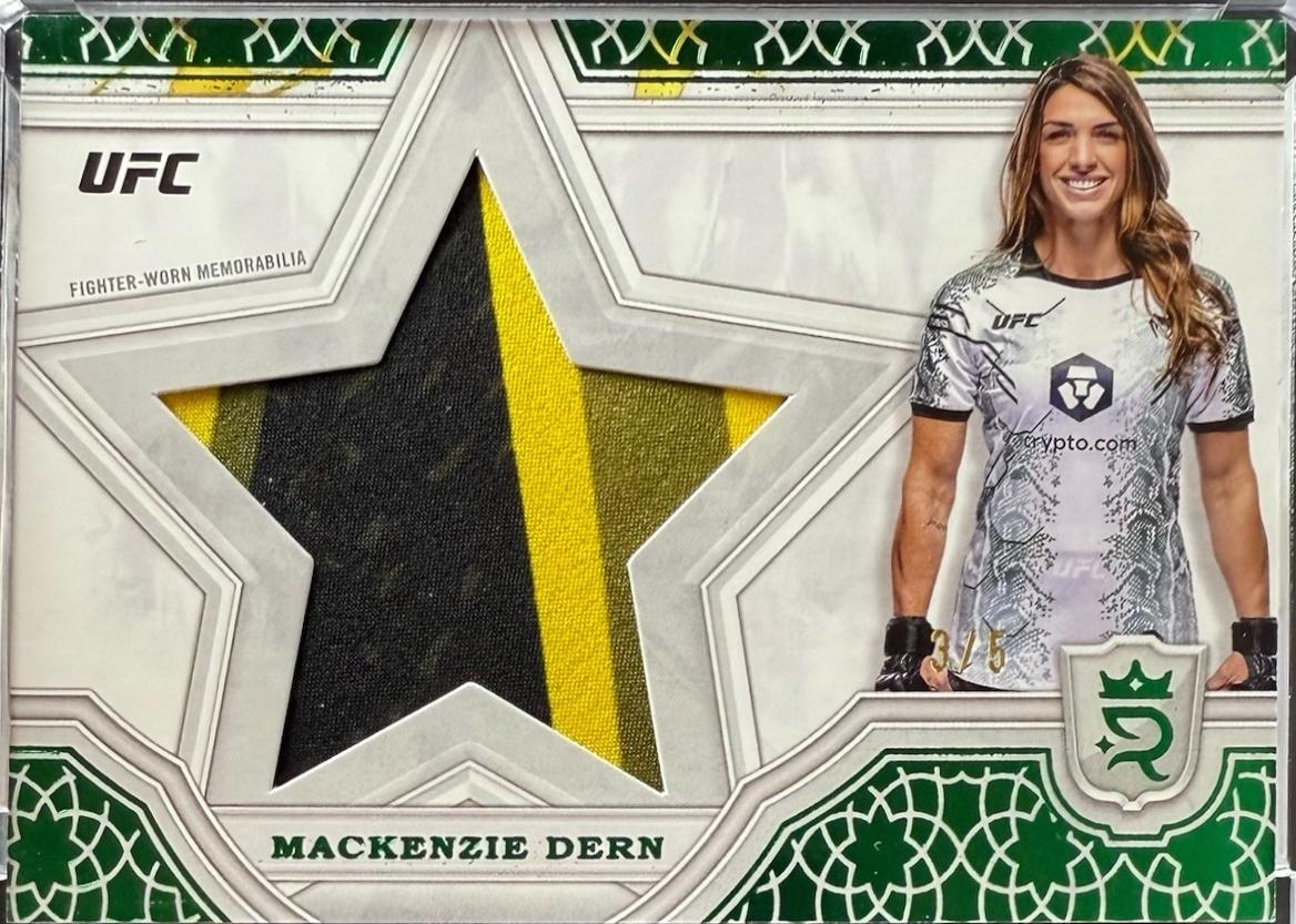 Mackenzie Dern 2024 Topps Royalty UFC Star Relics #SRR-18 Green