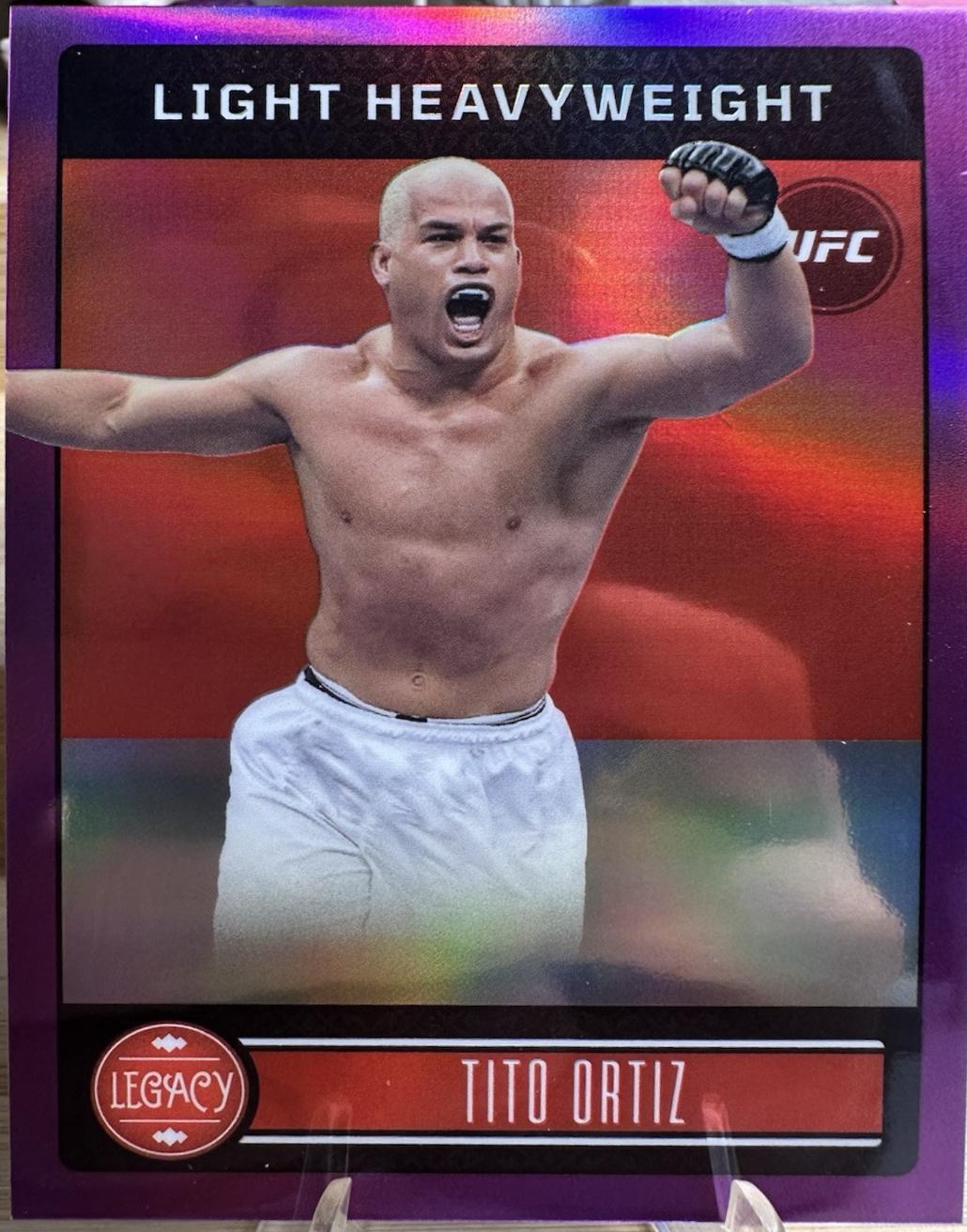Tito Ortiz 2023 Panini Chronicles UFC Base Legacy Premium Edition #343 Purple