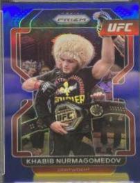 Khabib Nurmagomedov 2022 Panini Prizm UFC Base #196 Blue