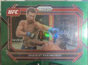 Shavkat Rakhmonov 2023 Panini Prizm UFC Base #81 Green
