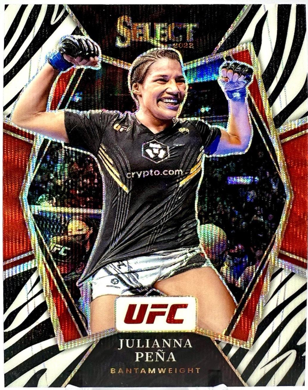 Julianna Peña 2022 Panini Select UFC Premier Level #183 Zebra