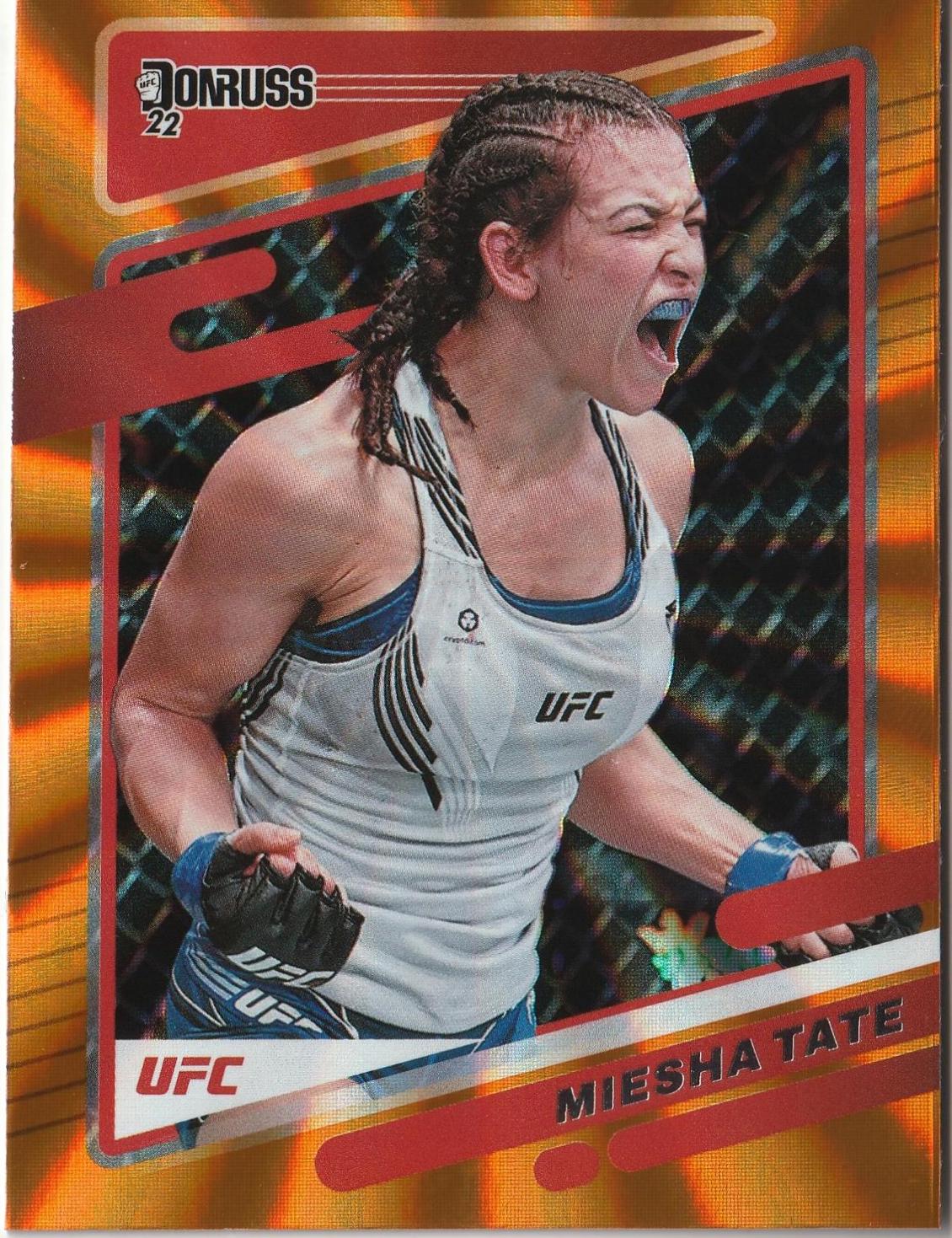 Miesha Tate 2022 Panini Donruss UFC Base #36 Orange
